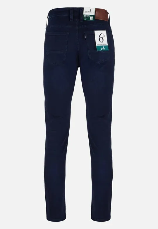 6th Sense Braxten Stretch Straight Cut Jeans - Stone Wash