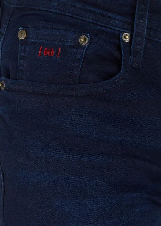 6th Sense Braxten Stretch Straight Cut Jeans - Stone Wash