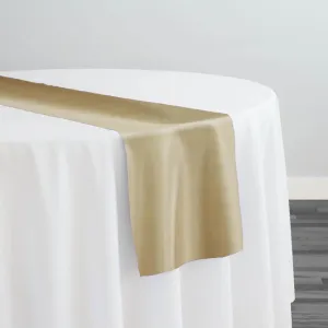 7pcs - Lamour (Dull) Satin Table Runner 14"x108" - Gold 1325