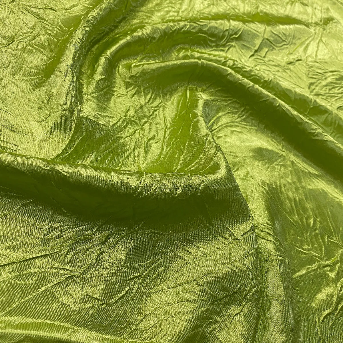 90pcs - Crush Satin (Bichon) Table Runner 14"x108" - Lime 37