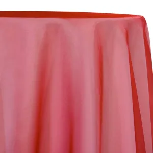 9pcs - Crystal Organza Table Linen 72"x72" Square - Red 975
