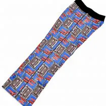 African Print Track Pants-Casette Tape