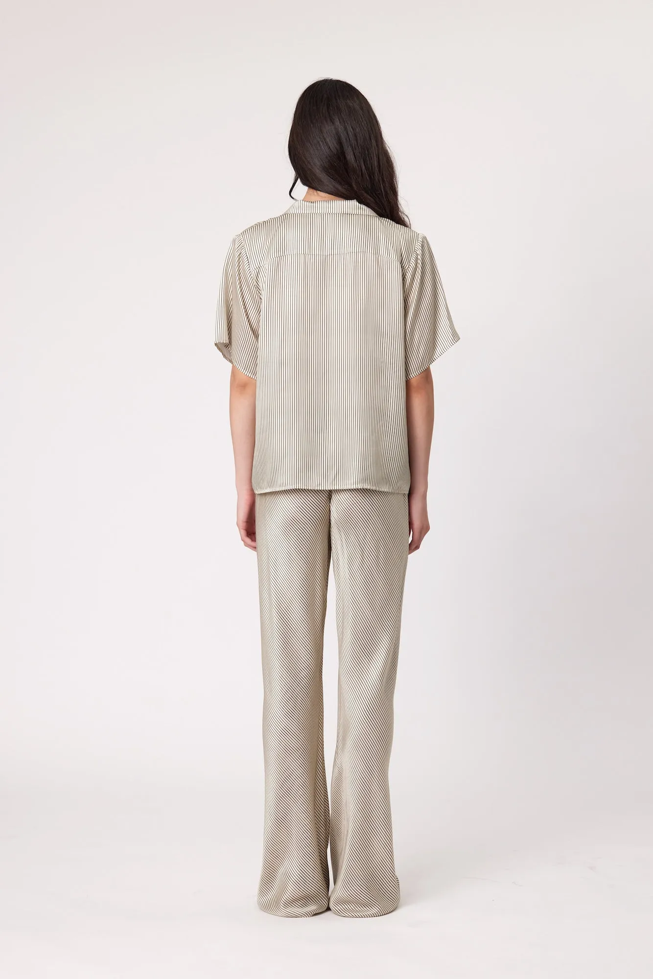 BRIXTON SHIRT - IVORY STRIPE