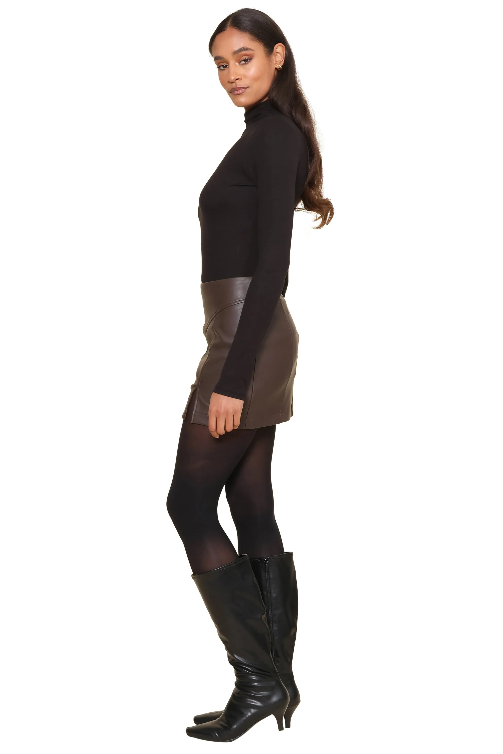 Carlson Vegan Leather Mini Skirt