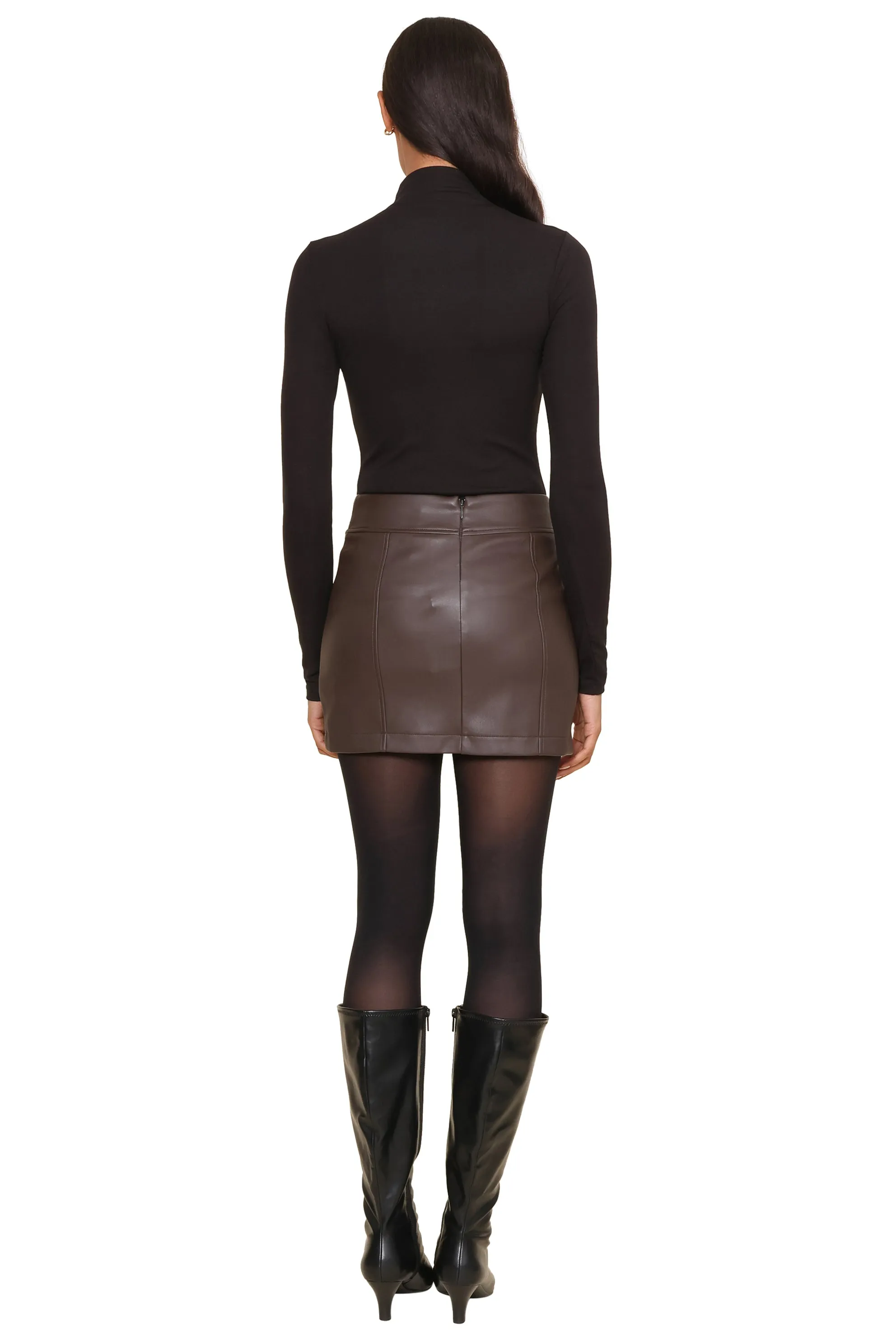 Carlson Vegan Leather Mini Skirt