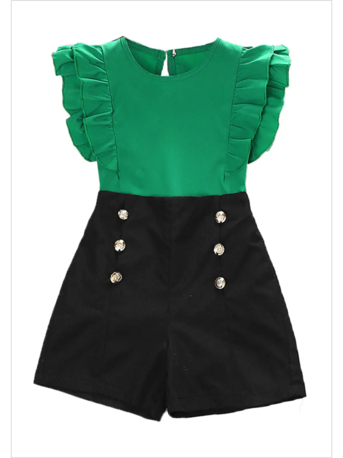 Chic Factor Black Sailor Short Set