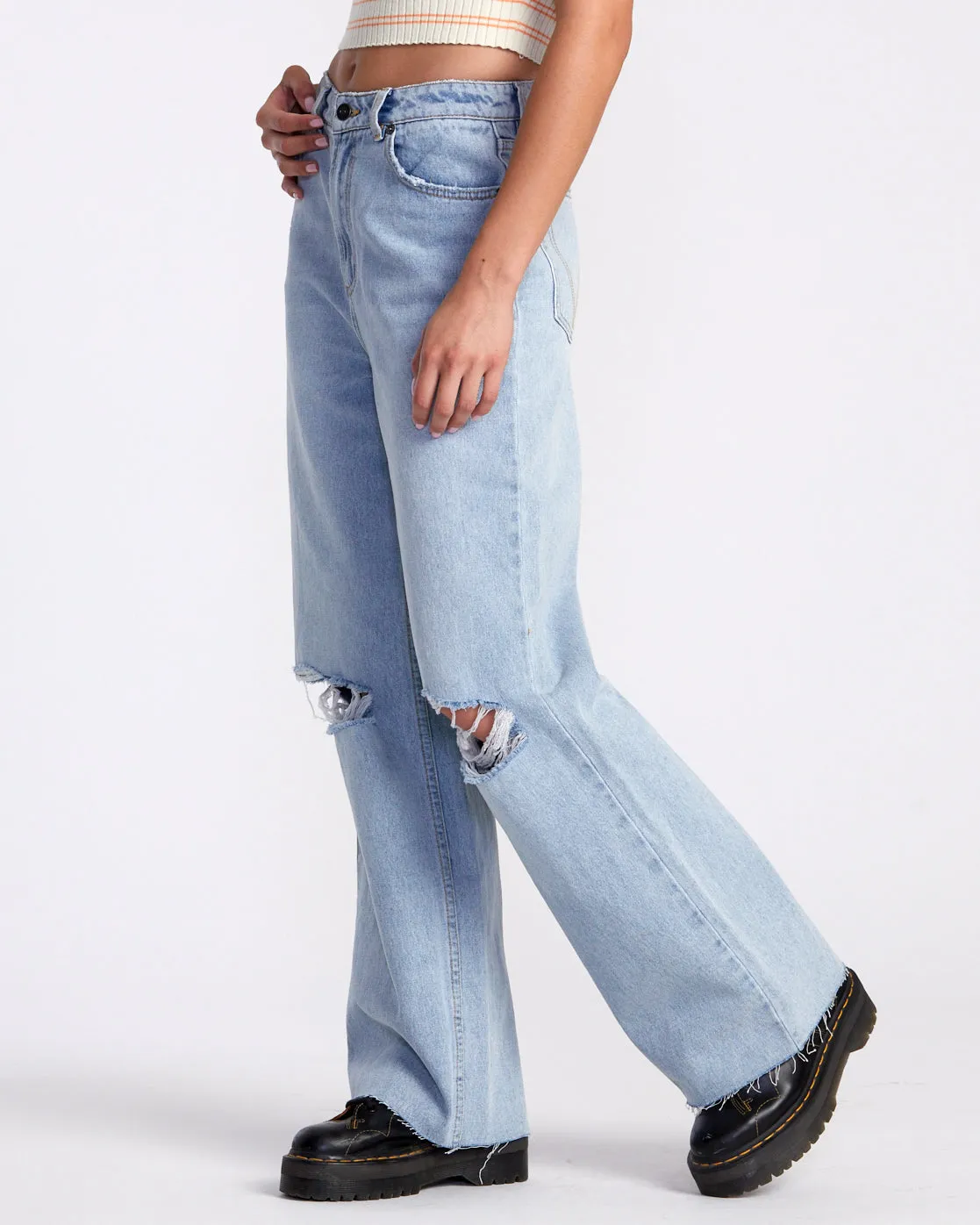 Coco Denim Jeans - Bleached Indigo