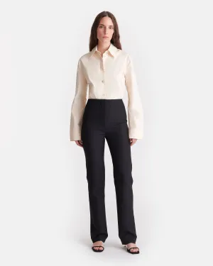 Cybel - Tailored Slim-Leg Trousers - Black