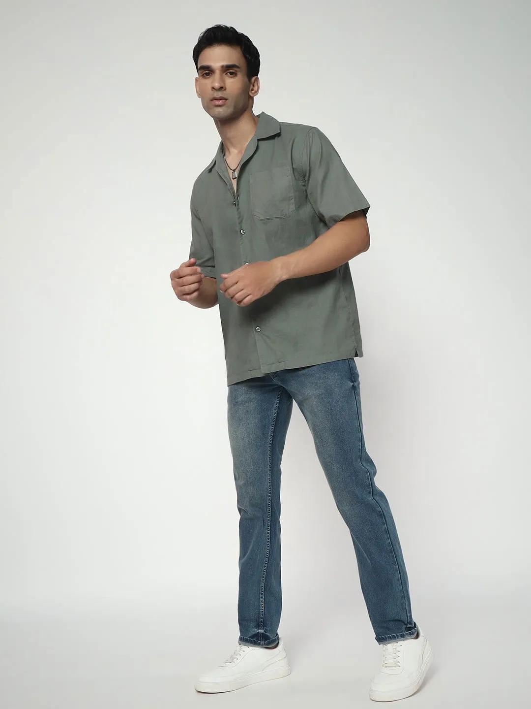 Dusty slimline jeans
