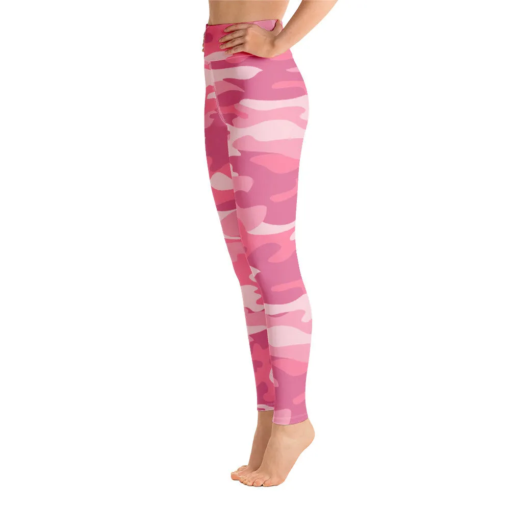 ELEVATED ESSENTIALS, BOOTY BOOSTING HIGH WAISTBAND LEGGING PINK CAMO