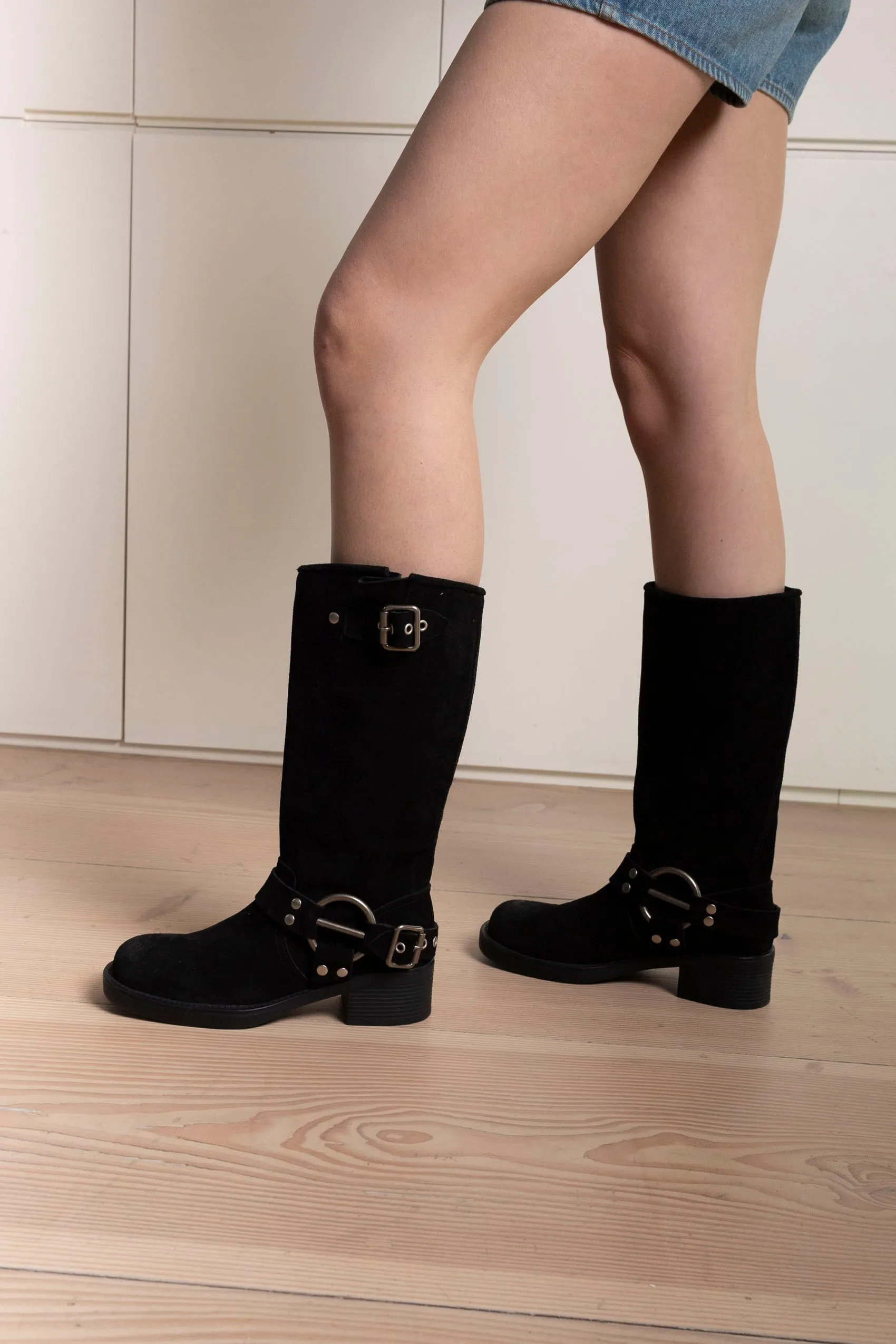 Elle Suede Leather Boots