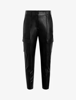 Faux Leather 7/8 Utility Trouser