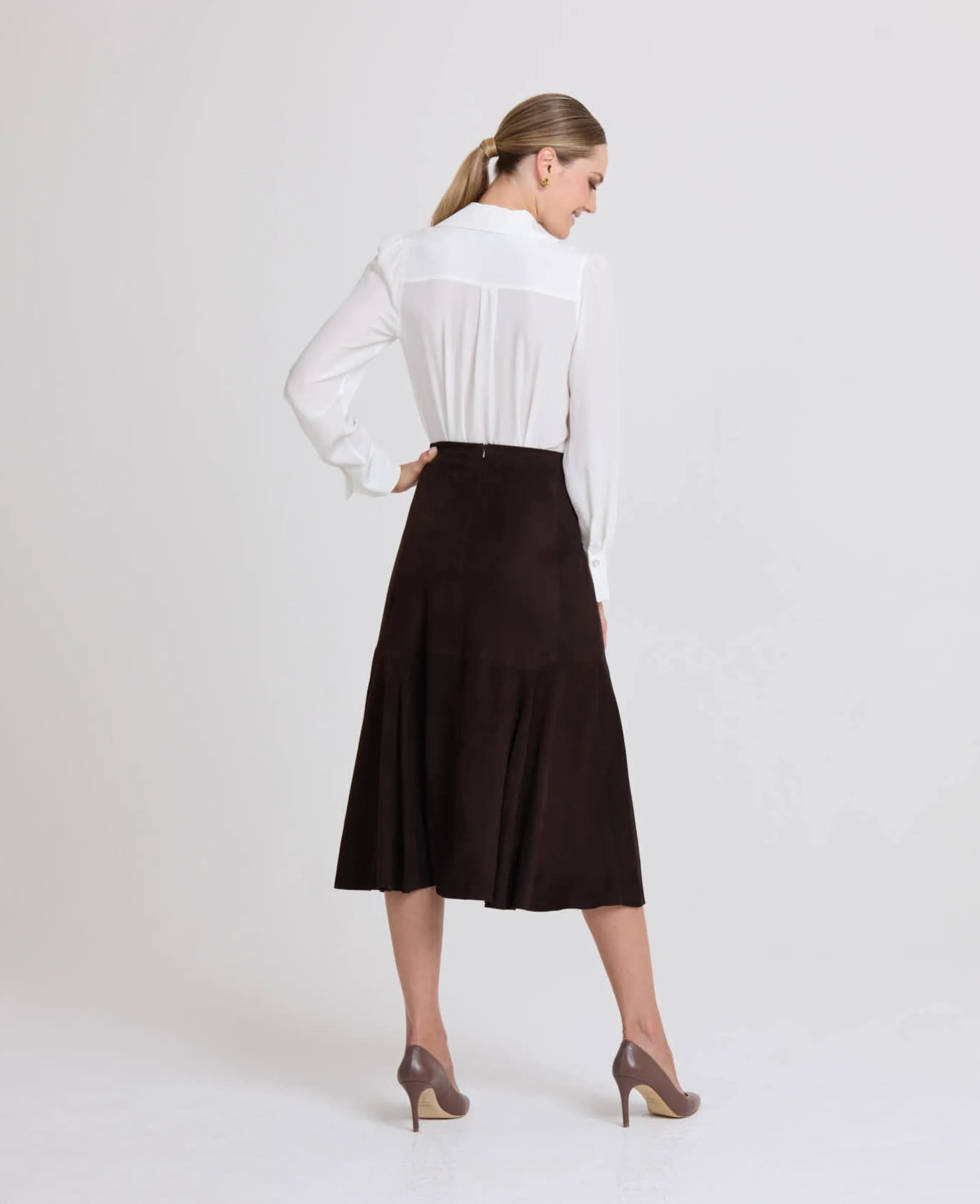 Flippy Suede Skirt
