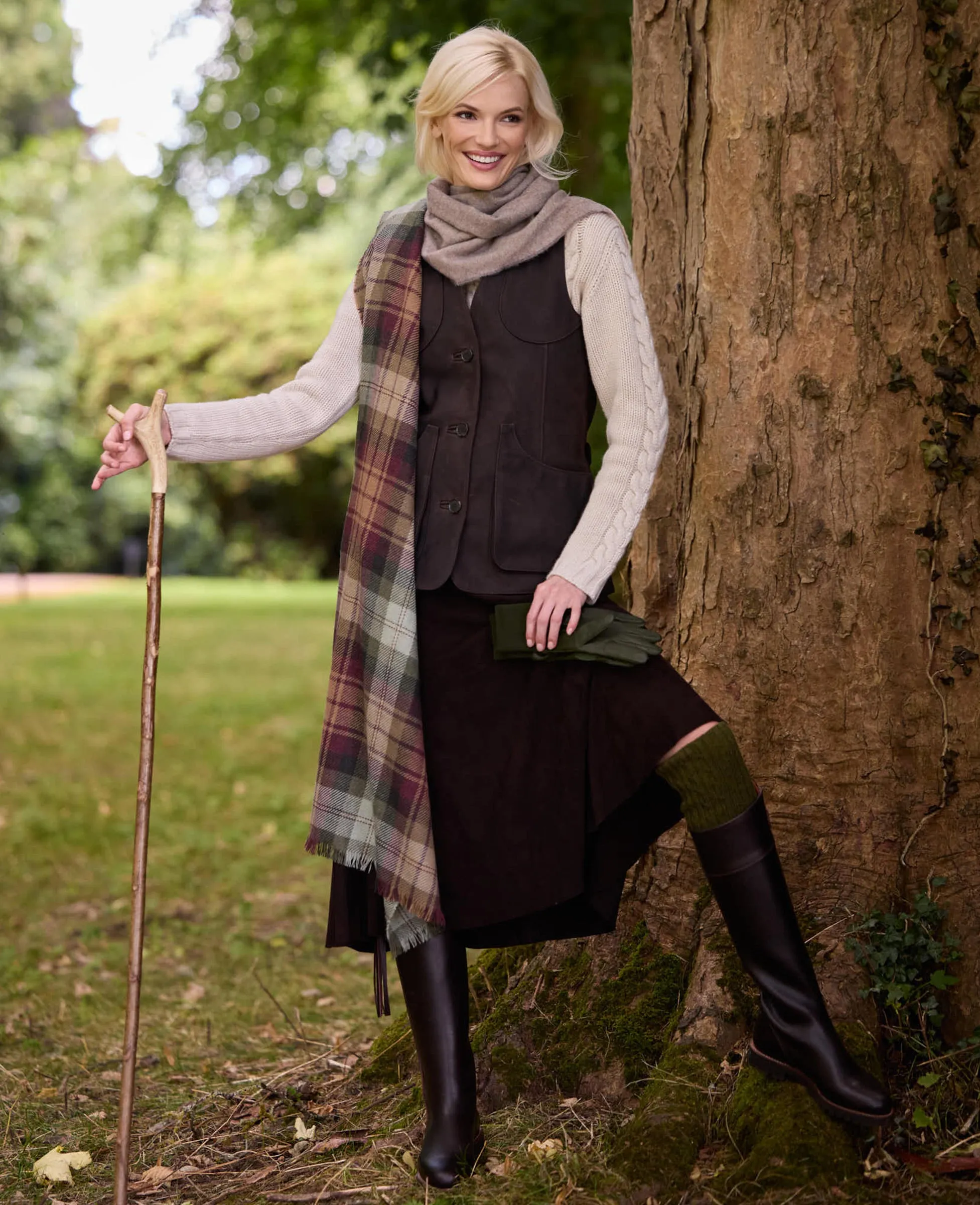 Flippy Suede Skirt