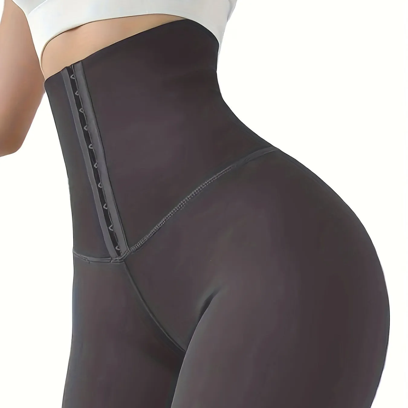 High Waist Skinny Fitness Solid Butt Lifting Tummy Control  Leggings