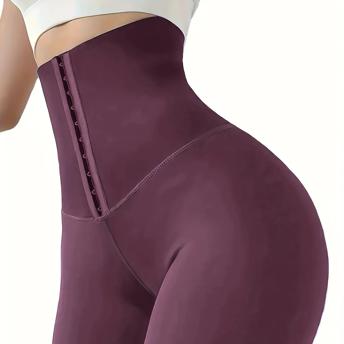 High Waist Skinny Fitness Solid Butt Lifting Tummy Control  Leggings
