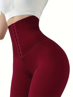 High Waist Skinny Fitness Solid Butt Lifting Tummy Control  Leggings
