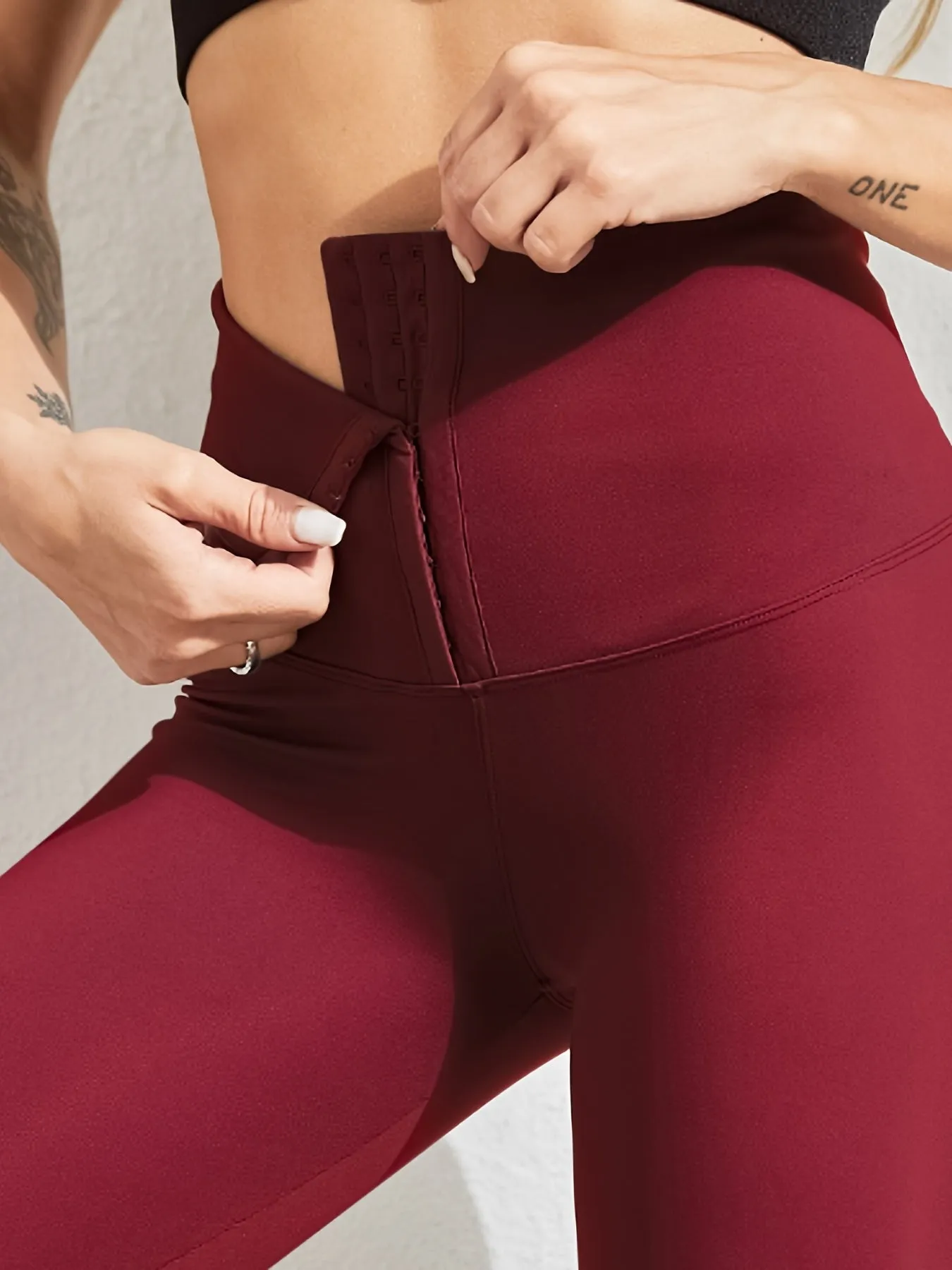 High Waist Skinny Fitness Solid Butt Lifting Tummy Control  Leggings