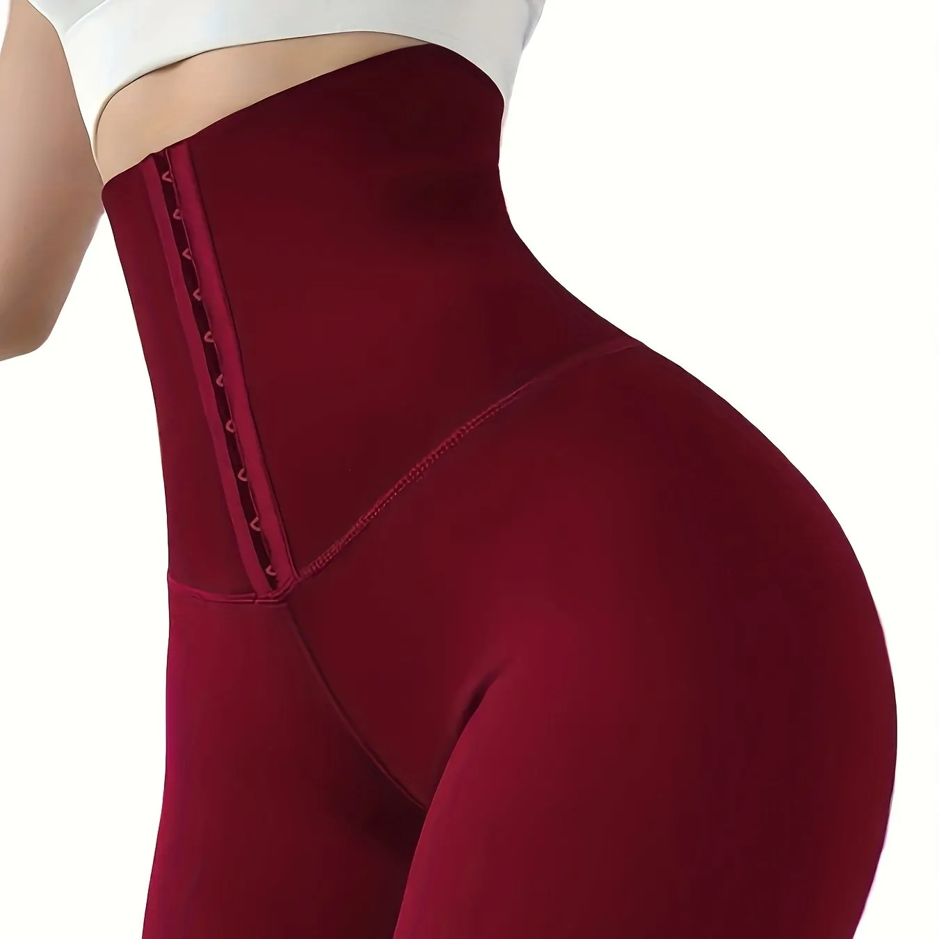 High Waist Skinny Fitness Solid Butt Lifting Tummy Control  Leggings
