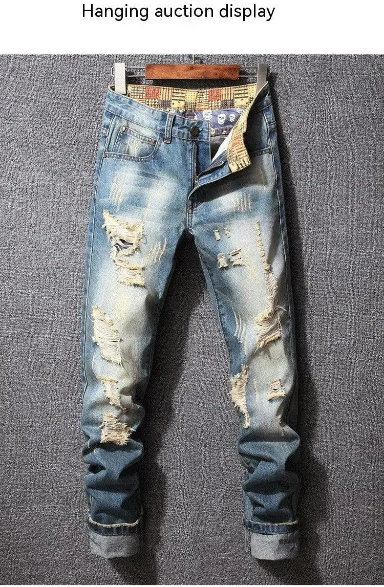 Hong Kong Style Ripped Jeans