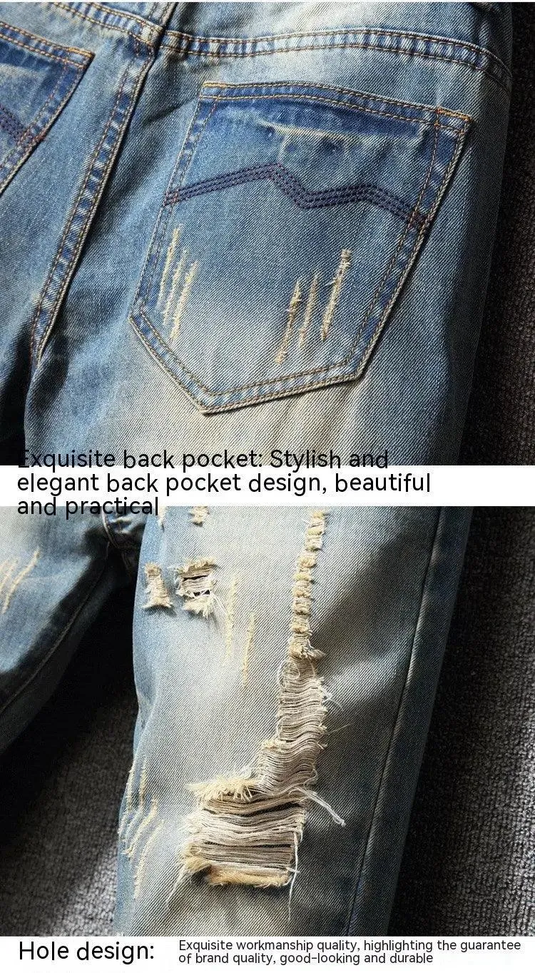Hong Kong Style Ripped Jeans
