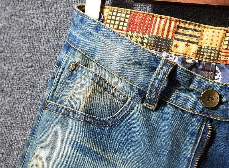 Hong Kong Style Ripped Jeans
