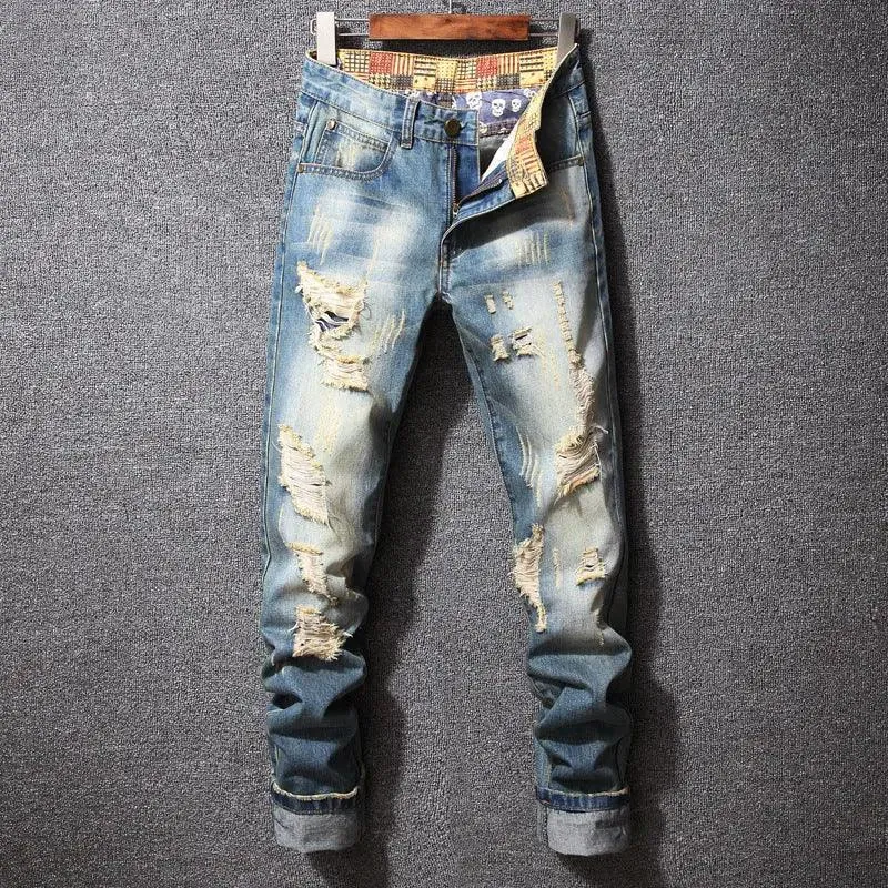 Hong Kong Style Ripped Jeans