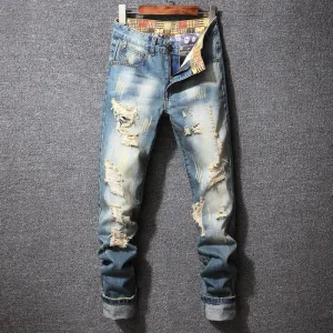 Hong Kong Style Ripped Jeans