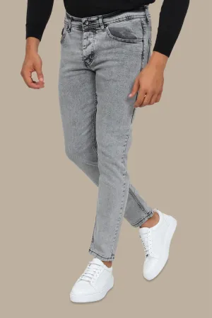 Jeans Délavé Slim Fit Grey