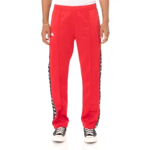Kappa Red/Black Antique 222 Banda Astoriazz Track Pants (304KQU0-935)