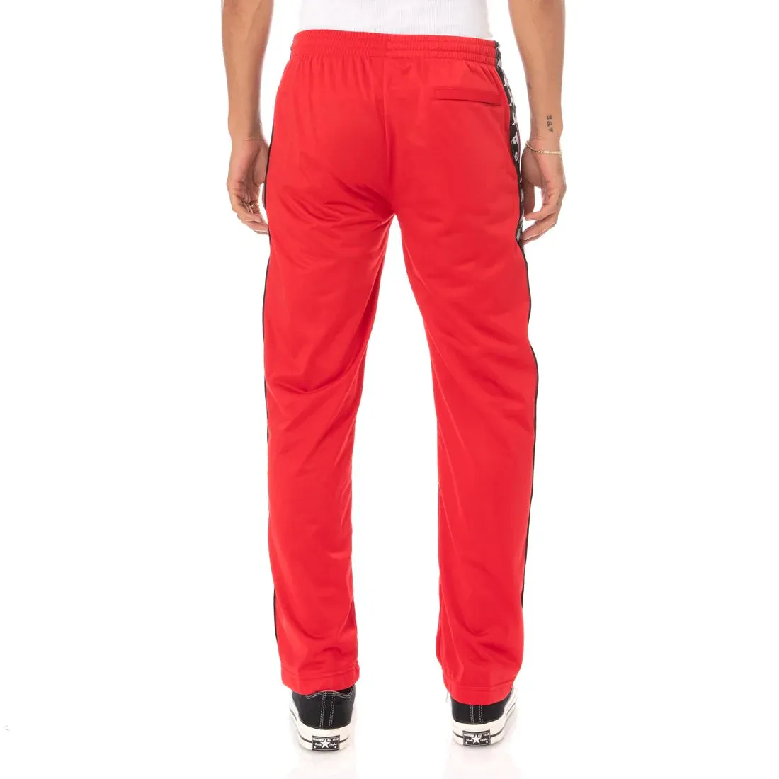 Kappa Red/Black Antique 222 Banda Astoriazz Track Pants (304KQU0-935)