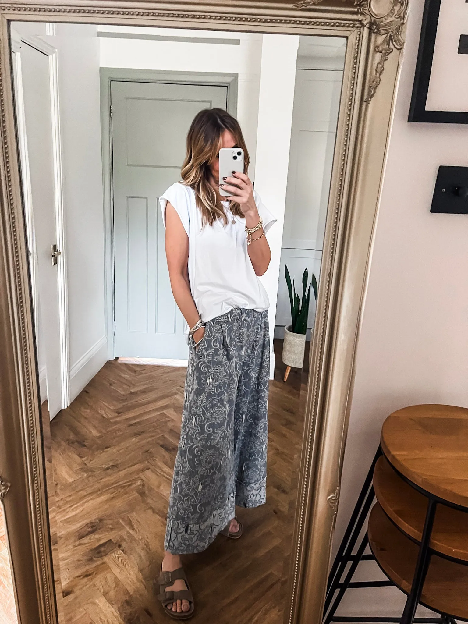 Lace Denim Culottes