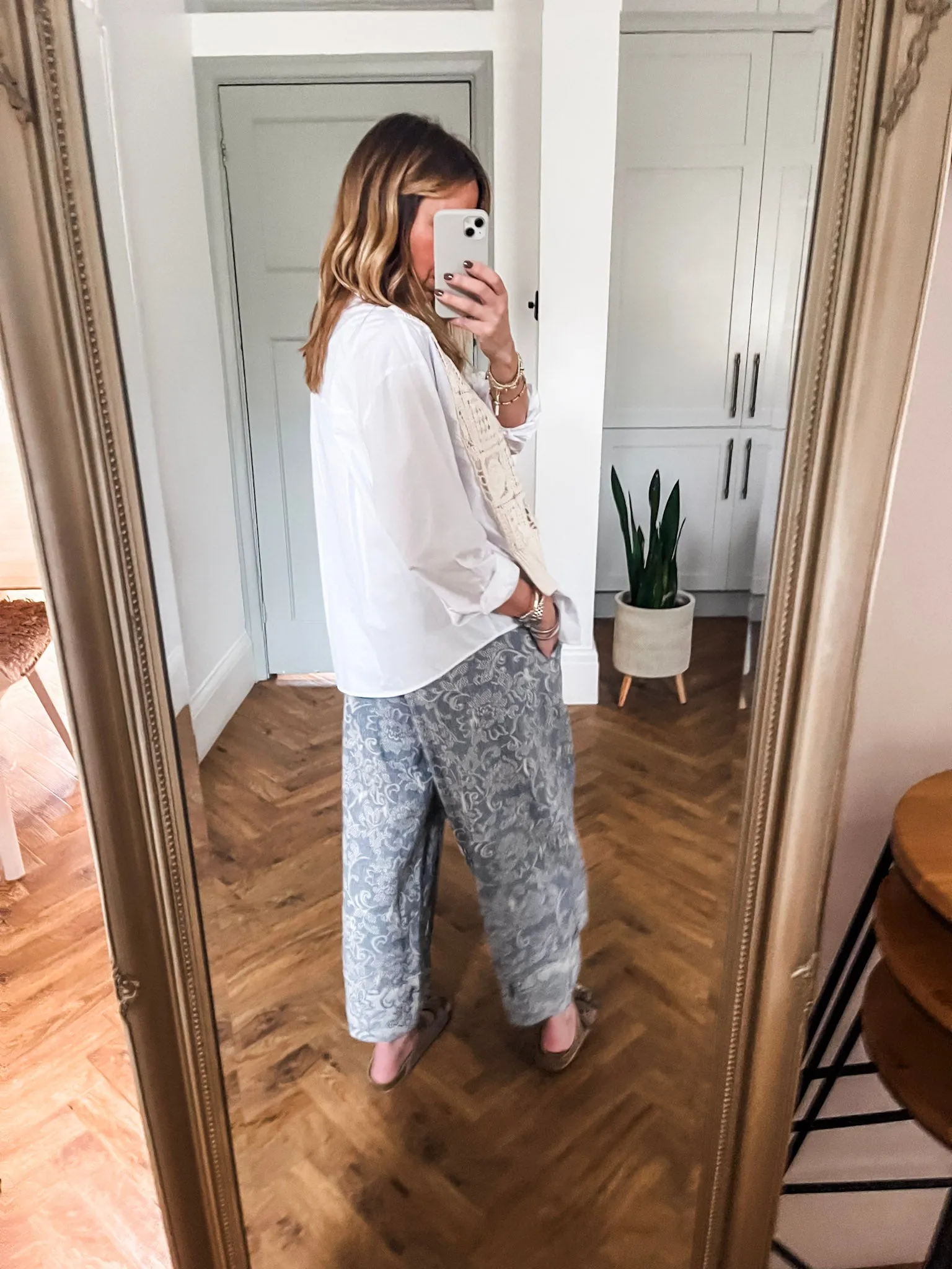 Lace Denim Culottes