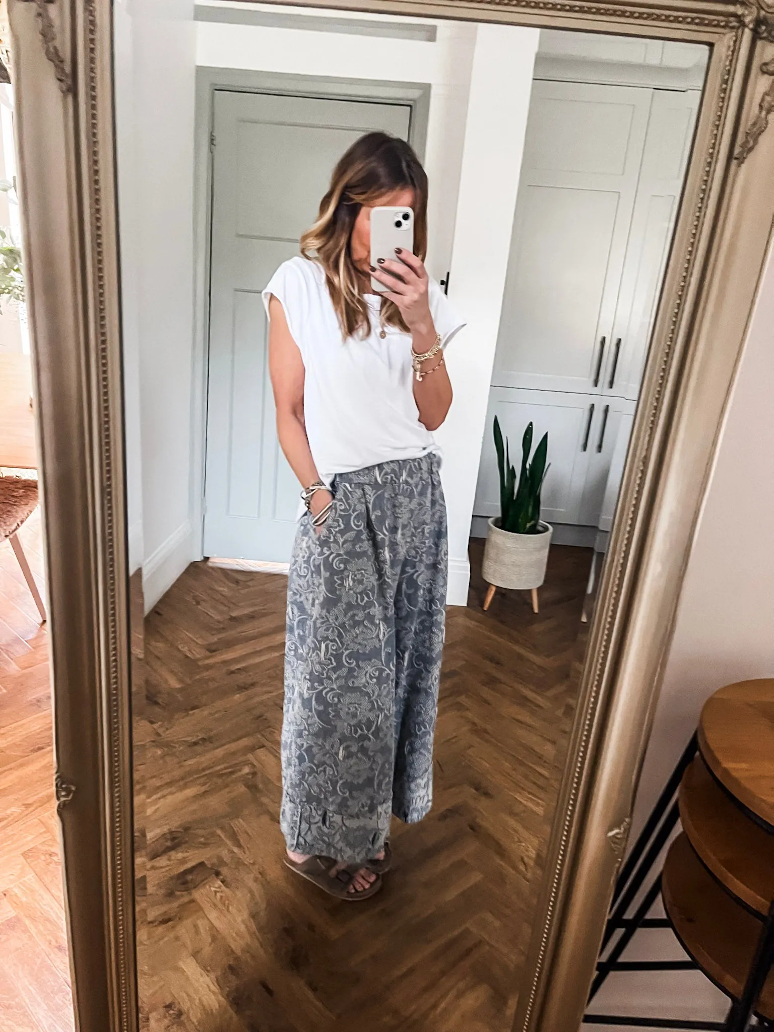 Lace Denim Culottes