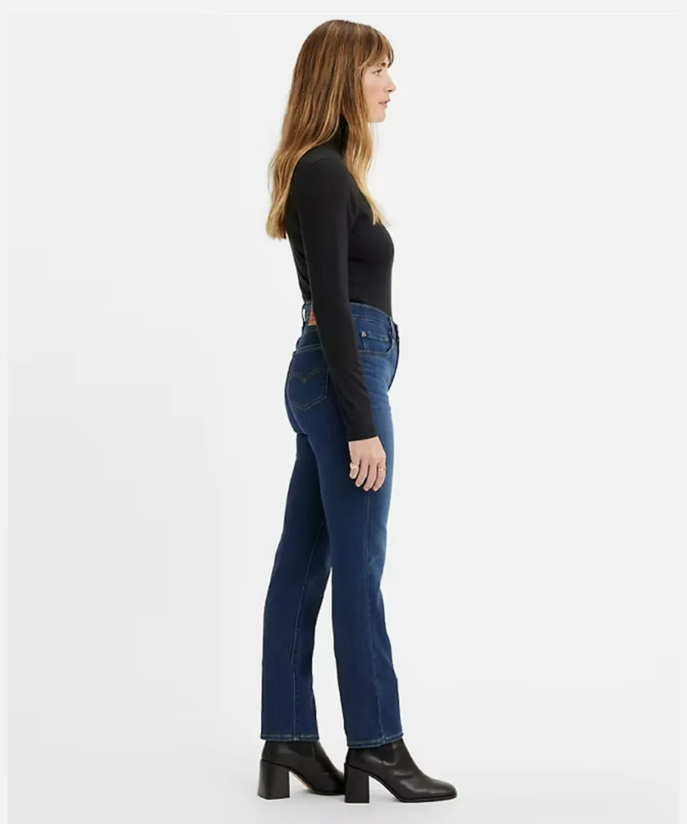 Levi's Women's 724 High Rise Slim Straight Jeans - Chelsea Carbon