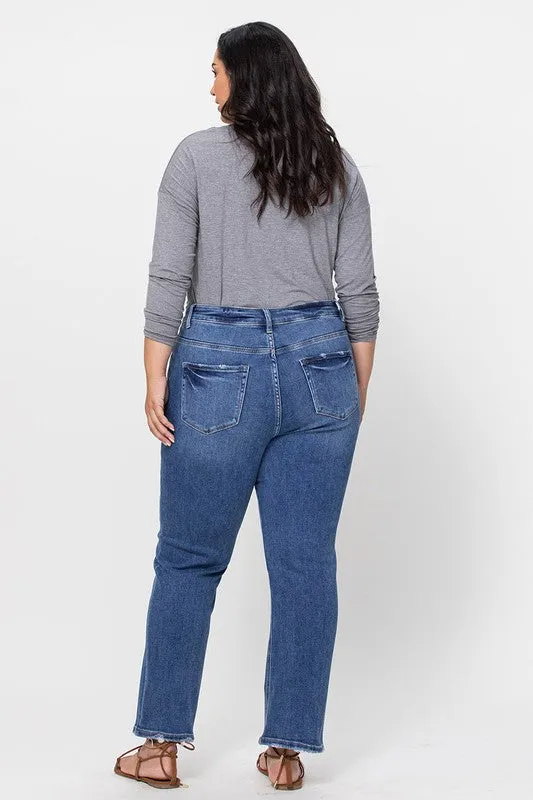Medium Wash Straight Leg Jean
