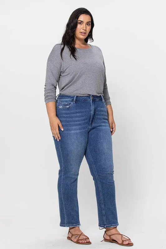 Medium Wash Straight Leg Jean