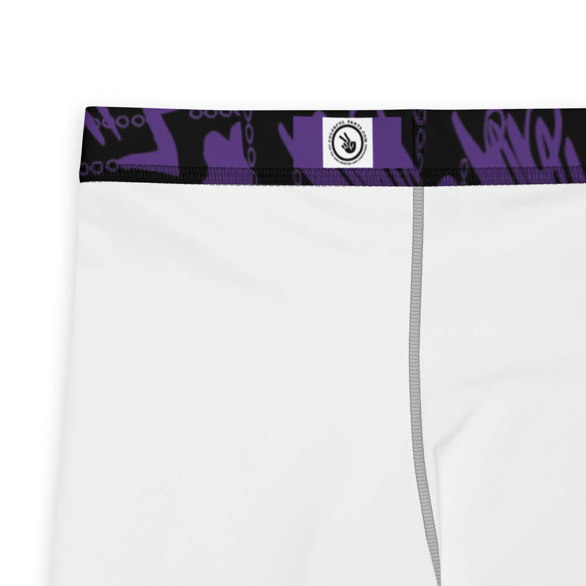 Men's Leggings, Men Gym Leggings, Wrestling Pants, Gifts for Him, Trippy Leggings, Colorful Pants, Festival Tights, Purple