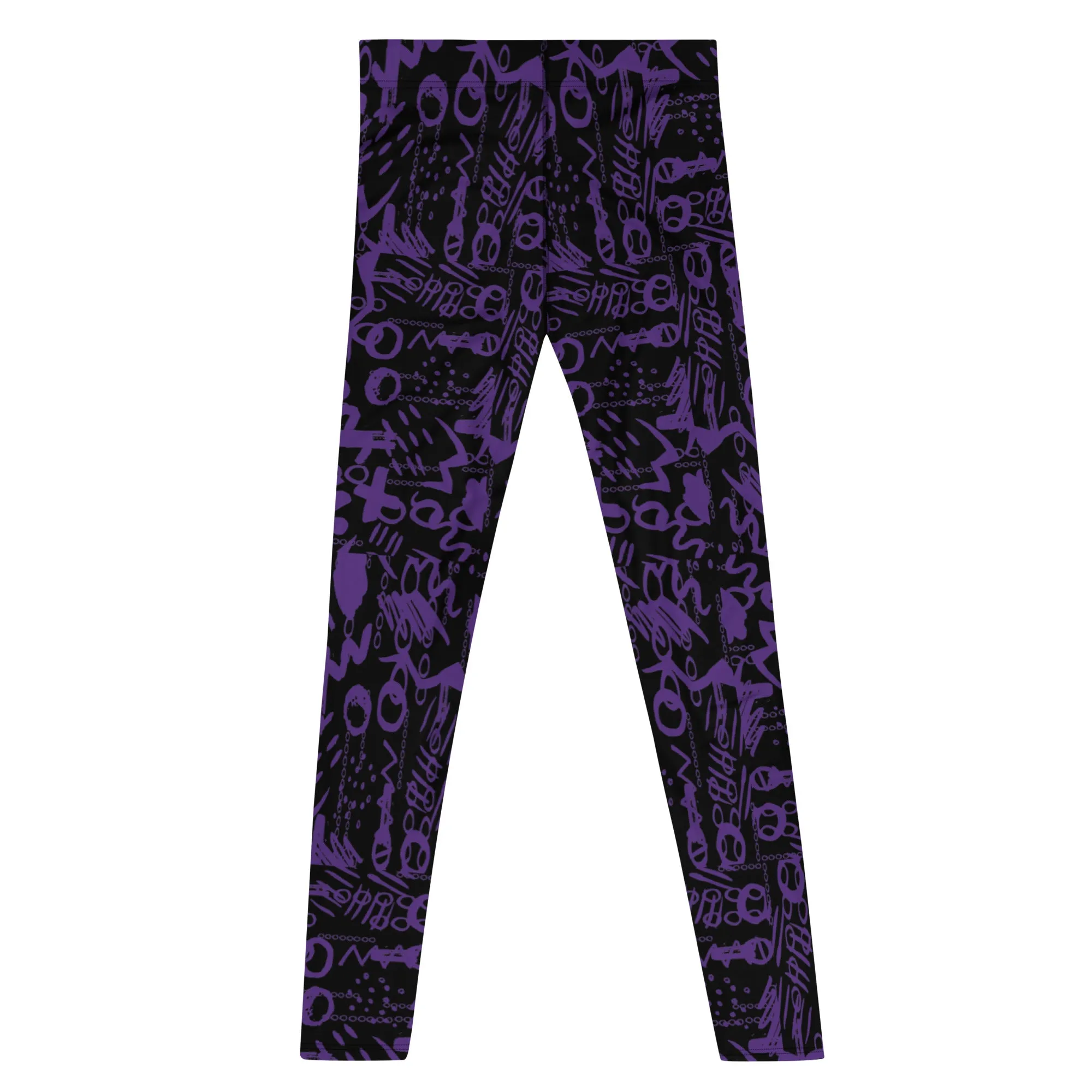 Men's Leggings, Men Gym Leggings, Wrestling Pants, Gifts for Him, Trippy Leggings, Colorful Pants, Festival Tights, Purple
