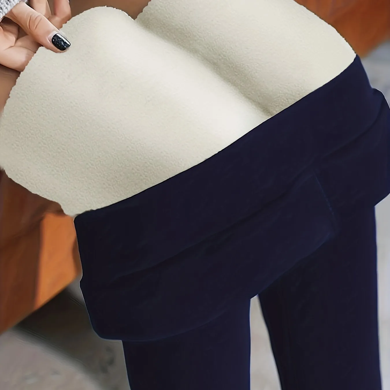 Plus Size Women  Fleece Leggings Winter Pants