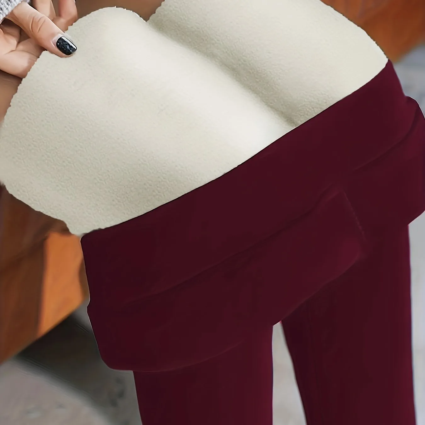 Plus Size Women  Fleece Leggings Winter Pants