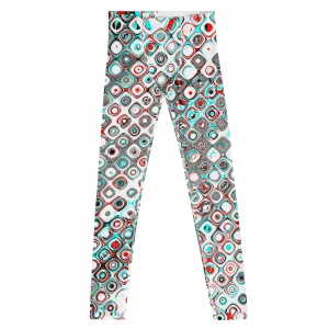 Retro Geometric Men’s Leggings – Bold Patterned Pants for a Unique, Stylish Look