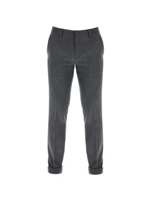 Slim Fit Wool Cashmere Trousers
