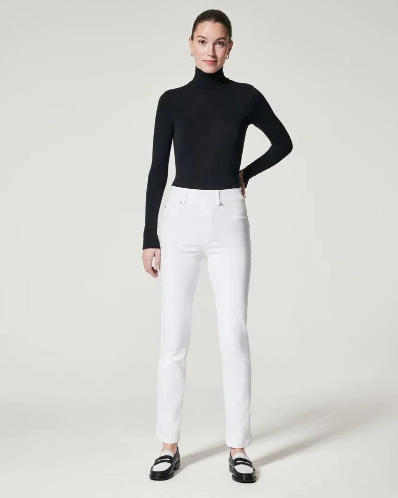 Spanx - Ankle Straight Leg Jeans, White