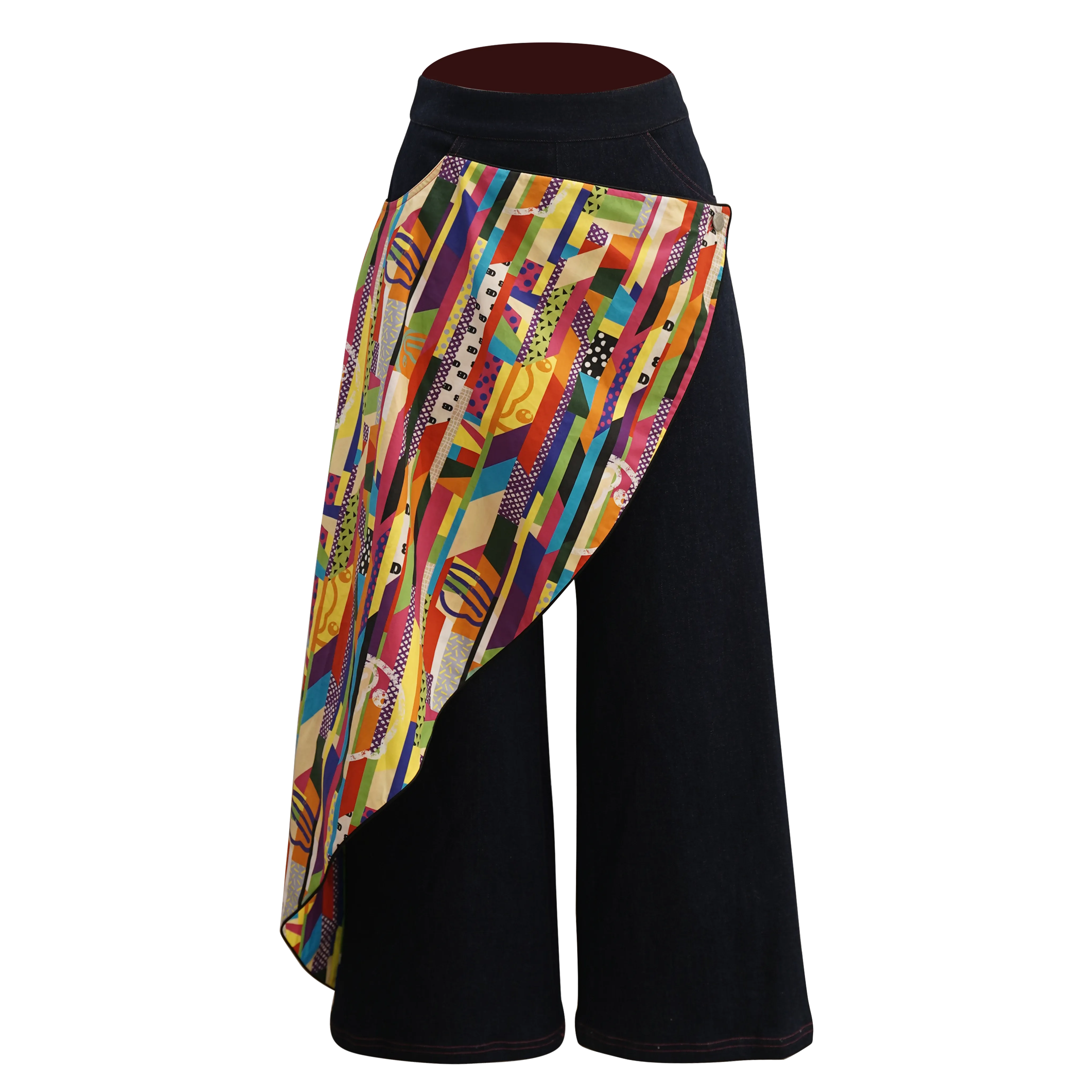 【SPARKLE X B.DUCK】Eco-Denim Wide Leg Pants