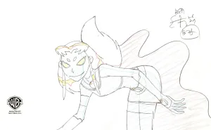 Teen Titans Original Production Drawing: Nega Starfire