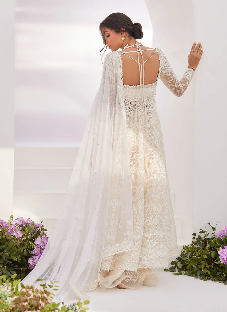 Zaza '24 - Maelle Ivory Embroidered And Embellished Kalidaar